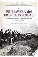 Libro La primavera del Frente Popular