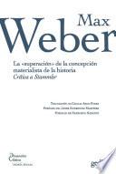 Libro La superación de la concepción materialista de la historia