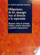 Libro Las obligaciones de los cónyuges tras el divorcio o la separación