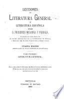 Lecciones de literatura general y literatura española