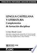 Libro Lengua Castellana y Literatura. Complementos de formación disciplinar