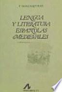 Libro Lengua y literatura españolas medievales