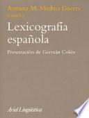 Libro Lexicografía española
