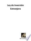 Libro Ley de Inversión Extranjera