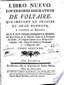 Libro nuevo, los errores dogmaticos de Voltaire