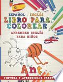 Libro Libro Para Colorear Español - Inglés I Aprender Inglés Para Niños I Pintura Y Aprendizaje Creativo