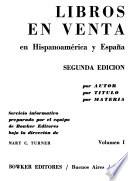Libros en venta en Hispanoamérica y España