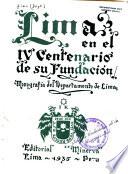 Lima en el IV centenario de su fundación