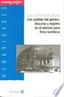 Libro Los análisis del género, discurso y registro en el alemán para fines turísticos