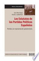 Libro Los Estatutos de los Partidos Políticos Españoles