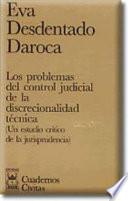 Libro Los problemas del control judicial de la discrecionalidad técnica