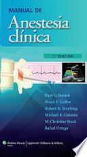 Libro Manual de Anestesia Clinica