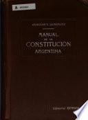 Manual de la Constitución argentina