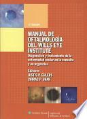 Libro Manual de Oftalmologia del Wills Eye Institute