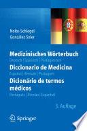 Libro Medizinisches Wörterbuch/Diccionario de Medicina/Dicionário de termos médicos