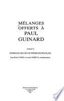 Mélanges offerts à Paul Guinard