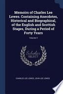 Libro Memoirs of Charles Lee Lewes. Containing Anecdotes, Historical and Biographical, of the English and Scottish Stages, During a Period of Forty Years; V
