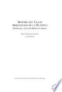 Memoria del taller arqueología de la Huasteca