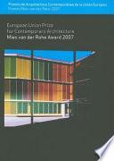 Libro Mies Van Der Rohe Award 2007