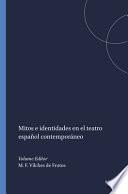 Libro Mitos e identidades en el teatro español contemporáneo