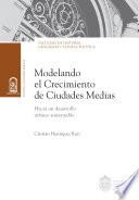 Libro Modelando el crecimiento de ciudades medias