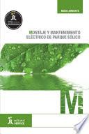 Libro Montaje y mantenimiento eléctrico de parque eólico