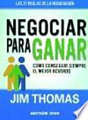 Libro Negociar para ganar