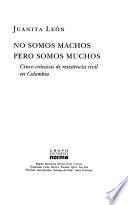 Libro No somos machos, pero somos muchos