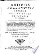 Noticias de la Historia General de las Islas Canarias