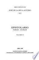 Obras completas de José de la Riva-Agüero: Epistolario: Fabián-Guzmán) (2 v.)