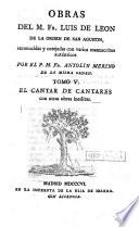 Obras del M. Fr. Luis de Leon ...