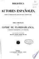 Obras originales del Conde de Floridablanca y escritos referentes a su persona