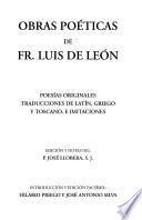 Obras poéticas de Fr. Luis de Léon