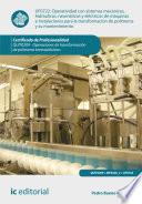 Libro Operatividad con sistemas mecánicos, hidráulicos, neumáticos y eléctricos de máquinas e instalaciones para la transformación de polímeros y su mantenimiento. QUIT0209