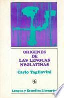 Libro Orígenes de las lenguas neolatinas
