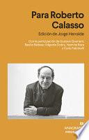 Libro Para Roberto Calasso