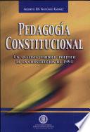 Libro Pedagogía constitucional