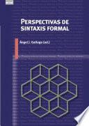 Libro Perspectivas de sintaxis formal