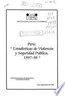 Perú, estadísticas de violencia y seguridad pública