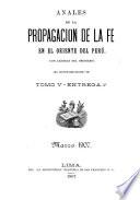 Propagacion de la fe en el Oriente del Peru