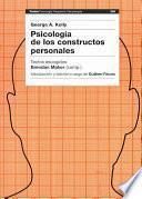 Libro Psicologia de los constructos personales/ Psychology of Personal Constructs