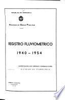Registro fluviometrico, 1940-1954