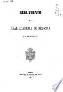 Reglamento de la Real Academia de Medicina de Madrid