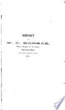 Report of W. C. Gorgas, chief sanitary officer