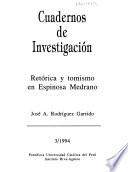 Retórica y tomismo en Espinosa Medrano