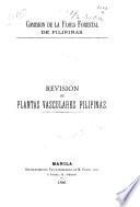 Revision de plantas vasculares filipinas