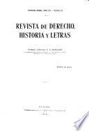 Revista de derecho, historia y letras ...