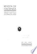 Revista de hacienda. publicación del Ministerio de Hacienda y Crédito Público de la Republica del Ecuador