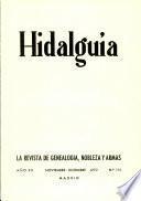 Revista Hidalguía número 115. Año 1972