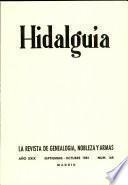 Revista Hidalguía número 168. Año 1981